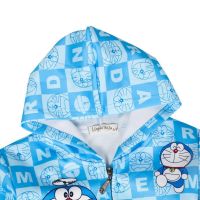 เสื้อแจ็คเก็ตพิมพ์ลายโดราเอมอนสำหรับเด็กสีฟ้า Doraemon