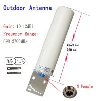 12-28DBi Omni Outdoor antenna for 2G 3G 4G repeater 700 800 900 1800 1900 2100 2600 GSM mobile signal amplifier router antenna