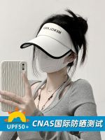 ℗▼☁ Sunscreen hat womens new summer cover face show face small UV sun hat running sports duck tongue empty top hat