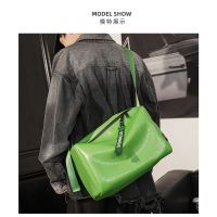 2023 new Christmas green fitness bag shoulder bag Korean version mens bag womens bag leisure cross bag trend Backpack Boyfriend Dad Mens Birthday Gift