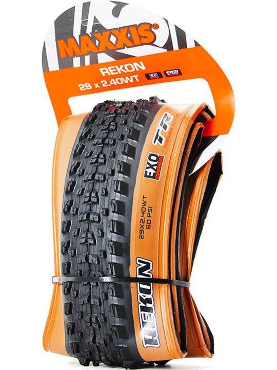 maxxis-maggie-rekon-สีเหลืองขอบสีน้ำตาลการฟื้นฟูวิธีโบราณ29-2-6x2-4พับยางสูญญากาศมอเตอร์ครอสแบบกึ่ง