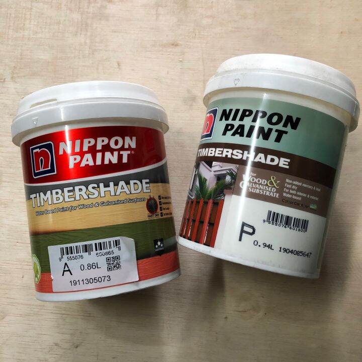 NIPPON TIMBERSHADE WATER BASED PAINT FOR WOOD AND METAL 1ltr Lazada