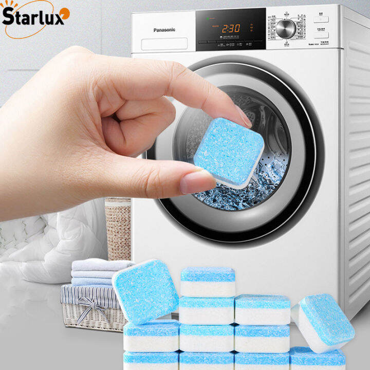 Starlux 12PCS Washing Machine Cleaner Effervescent Tablets Deep
