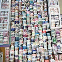 สุ่มผสม Washi เทป Kawaii น่ารัก Masking กาวตกแต่ง Washi สติกเกอร์สำหรับ Scrapbooking Collage วัสดุหัตถกรรม-fkldqyfiopgjf