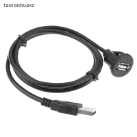 taoranbupxz 1PC 1M Car Dash BOARD MOUNT USB 2.0 MALE TO FEMALE SOCKET EXTENSION PANEL CABLE