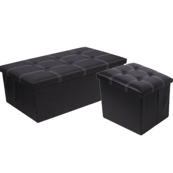 55L 110L Rectangular Square Storage Box Stool Sofa Folding Box Bench