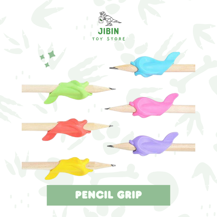 JIBIN Pencil Grip / Silikon Pegangan Pensil / Alat Bantu Anak Belajar