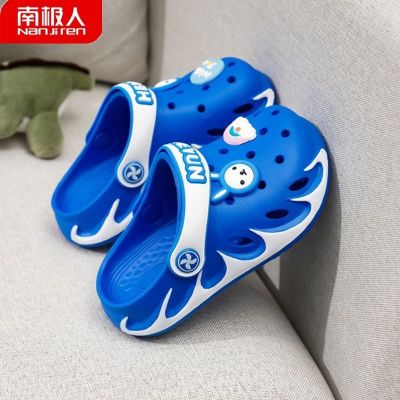 【Hot Sale】 Childrens Hole Shoes Boys Non-slip Soft Bottom New Medium and Big Indoor Parent-child Slippers Beach