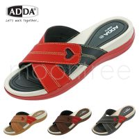 ?ADDA 62M13 รองเท้าแตะลำลอง รองเท้าผู้หญิง ทรง ใส่สบาย พื้นนุ่ม ไม่ลื่น ไซส์ 4-7 สีดำ ครีม น้ำตาล แดง moontree