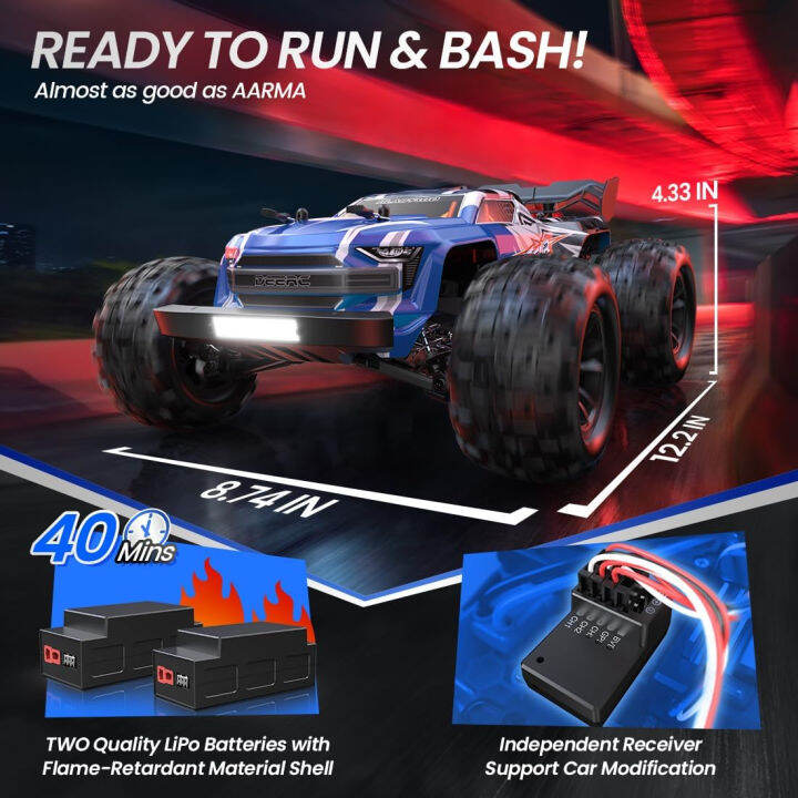 deerc-h16e-brushless-extreme-high-speed-rc-truck-max-70kph-1-16-4x4-rtr-fast-rc-cars-for-adults-all-terrains-rc-monster-truck-off-road-hobby-electric-vehicle-gift-for-boys-2-li-po-batteries