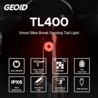 TL400สมาร์ทจักรยานไฟท้ายจักรยานจับการเบรค USB ชาร์จ MTB จักรยานเสือหมอบด้านหน้าด้านหลังไฟท้ายจักรยานความปลอดภัยอบอุ่นโคมไฟแฟลช