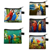 ☈■ Lovely Parrot Bird Wallet Casual Women Small Handbags Boys Girls Coin Purse Credit Card Holder Mini Money Bags Gift