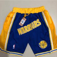 Full Embroidered Pants Golden State Warriors Basketball Pants Pocket Casual Training Shorts