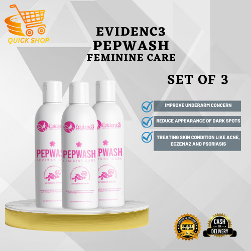 BEST SELLING PEPWASH (SET OF 3) FEMININE CARE ANTI BACTERIAL GUAVA