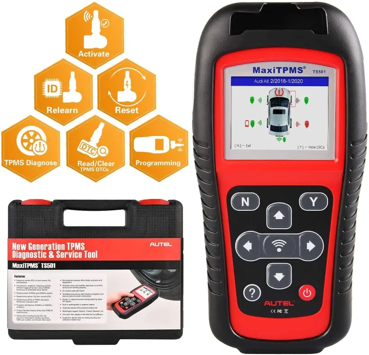 Autel MaxiTPMS TS501 Tire Pressure Monitor Sensor Programming Tool,TPMS
