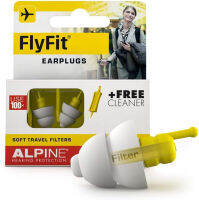 Alpine Hearing Protection Alpine FlyFit Airplane Pressure Relief Earplugs 100x Reusable Hygienic Flying Plugs Prevent Ear Pain &amp; Reduce Noise for Adults - Plane Travel Hearing Protection with Hypoallergenic Ultra Soft Filter