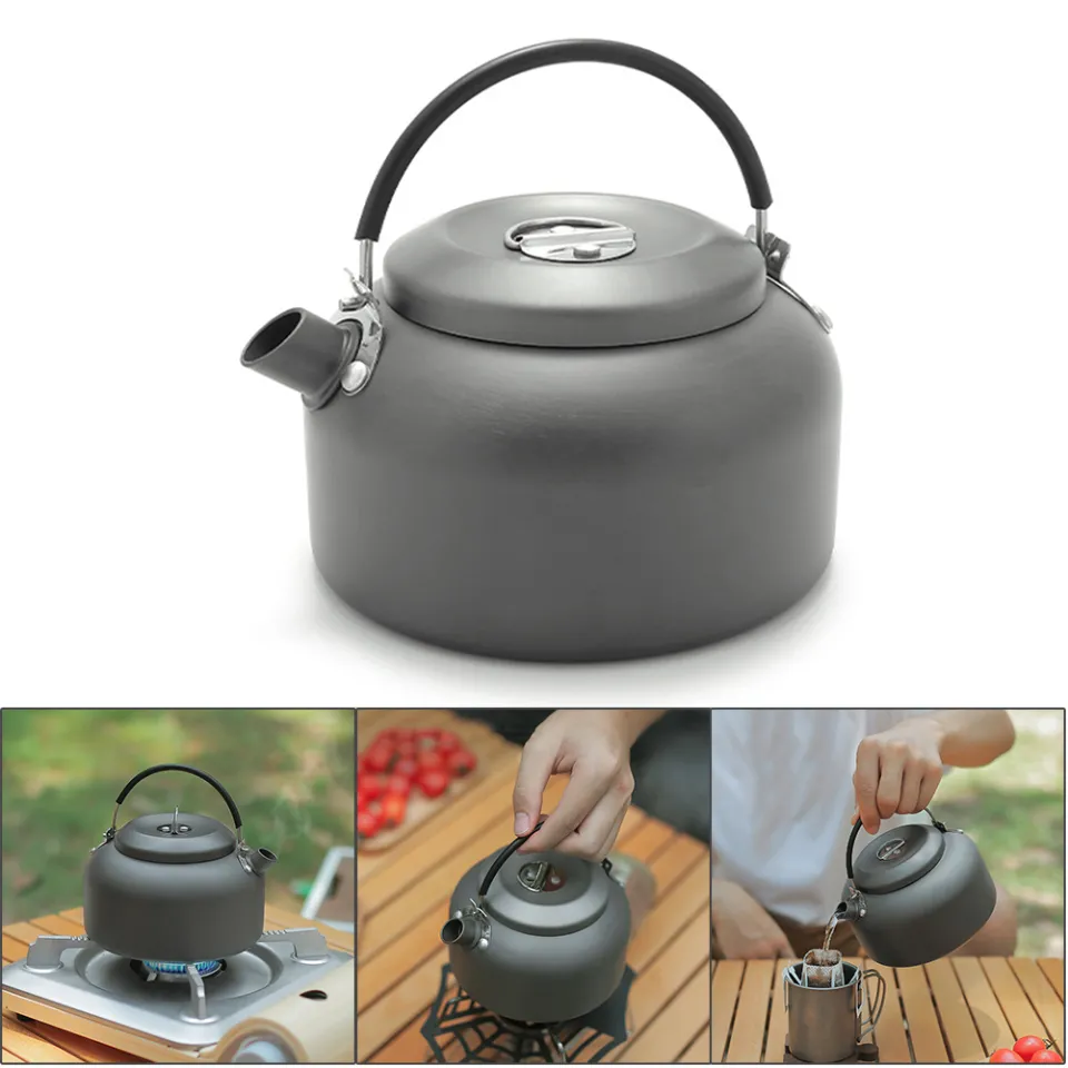 Camping Kettles For Boiling Water,0.9l Lightweight Picnic Coffee