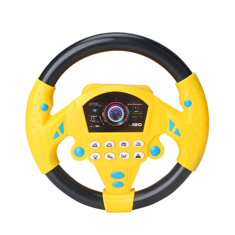 Music Car Steering Wheel Toy Early Educational Intelligence for Kids Baby Steering Toys Driving Simulator Steering Main Budak Steering Kereta Intend Driving