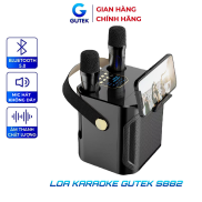 Loa Karaoke Bluetooth Cao Cấp Gutek S882 Kèm 2 Mic Hát Không Dây Âm Thanh