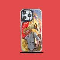 Cartoon Art Worker Van Gogh Is Suitable For Apple 14Pro Mobile Phone Case Iphone13 Frosted Laser All-Inclusive 12/11 Straight Edge Hard Bottom 【SEP】