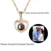 Custom Projection Photo Multi-Style Pendant Necklace Mothers Day Birthday and Christmas Gifts Personalized Memory Collection