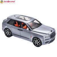 LA In Stock 1:20จำลองรถ Suv Cullinan ไฟของเล่นที่มีเสียงรถเครื่องประดับโมเดลรถยนต์อัลลอยหรูหราสำหรับตกแต่งคอลเลกชัน