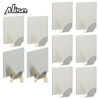 10pcs Wall Hook Self Adhesive Hooks Stainless Steel Coat Hook Robe Hook Stick on Hooks for Kitchen Bathroom Towel Hanger