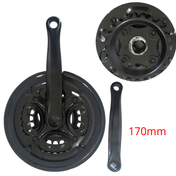 Crankset 170mm Folding Bike MTB Bicycle Crankset 24/34/42T x L.170mm