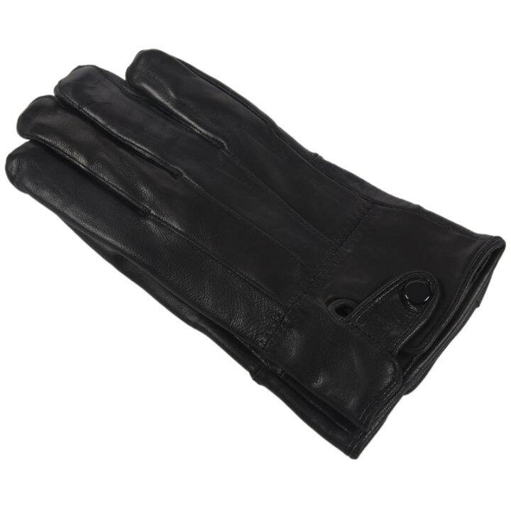 mens-winter-leather-single-button-driving-gloves