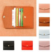 Solid Color Thin Envelope Card Bag Fashion Design Wallet Korean Style PU Coin Purse Men