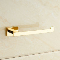 gold toilet Paper Holder square base simple Bathroom Accessories Wall Mounted