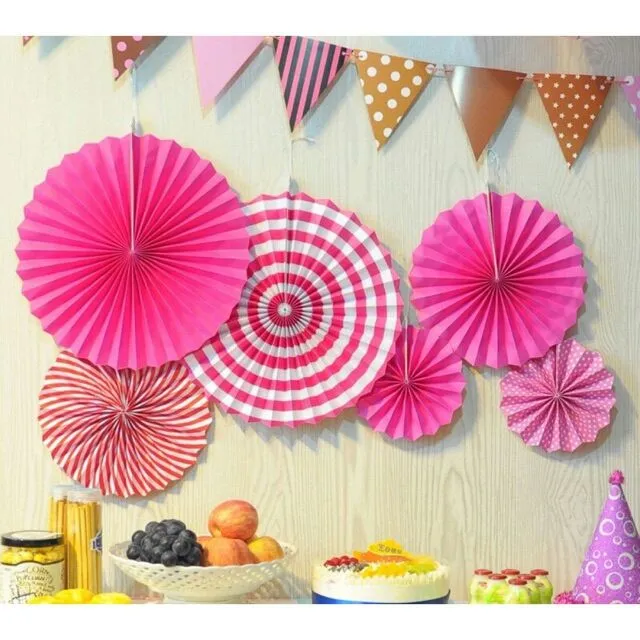 Paper Fan set Party Decorations Lazada PH