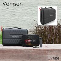 ☄卐 Vamson Large Waterproof Carrying Case PU DJI OSMO Action 2 Camera for Gopro Hero 10 9 8 Black 7 6 5 for Inst/YI Hard Shell VP808