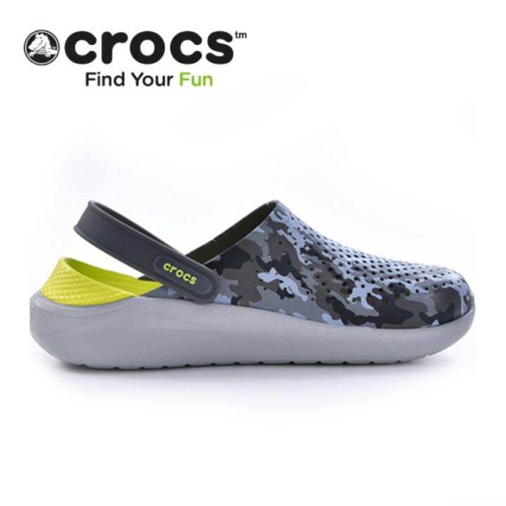 ใหม่เอี่ยมของแท้-crocs-2023-รองเท้าแตะกีฬาผู้ชายรองเท้าผู้หญิงรองเท้าชายหาดรองเท้าก้นแบนสบายๆกันลื่นคู่รักลุยน้ำเพื่อหายใจ