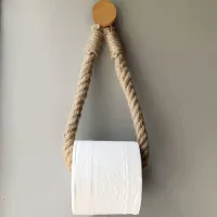 Vintage Towel Hanging Rope Toilet Paper Holder Home Hotel Bathroom Supplies