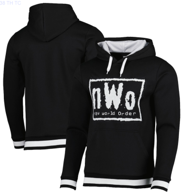 New Hooded Sweater with Black Nwo Chenille Logo, Suitable for Men. popular