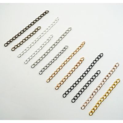 50Pcs Necklace Extender celet Extender Extension Tails Chains DIY Craft Jewelry Finding Making Matching Connectors