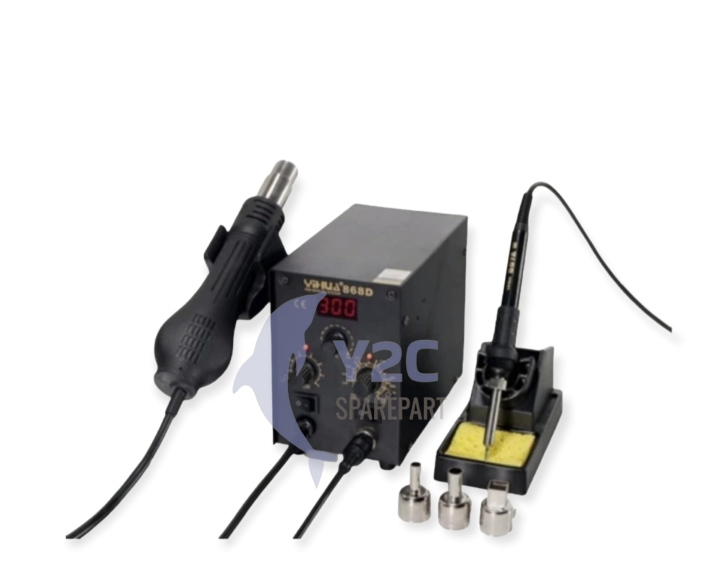 BLOWER / SOLDER UAP YIHUA 868D 2IN1 + SOLDER ORIGINAL / ALAT SERVIS