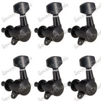 6L Black Locked String Tuning Pegs Tuners Machine Heads for Electric Guitar (XFT-NH-BK-SN6L)