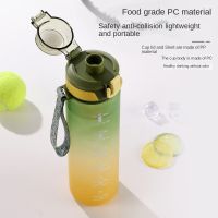 Holiday Discounts 1 Liter Sports Water Bottle With Time Marker Leak-Proof Cup Motivational Portable Water Bottle For Outdoor Sport Fitness