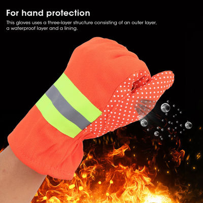 Firefighting Glove ถุงมือป้องกันไฟแบบแยกนิ้วสำหรับการทำงาน