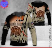 Xzx180305  Firefighter Custom Text All Over Print hoodies For Men &amp; Women CN1322 (Private Chat Free Name&amp;Logo Change)