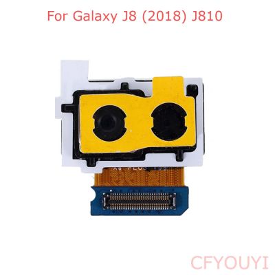 อะไหล่โมดูลกล้องหลังขนาดใหญ่สำหรับ Samsung Galaxy J8 J810 J810f ด้านหลัง