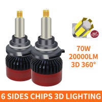 360 H4 Car Headlight Bulb H1 H7 LED 20000LM HB3 HB4 9012 Led H11 H9 9006 Fog Lamps for Auto 6000K 12V 70W