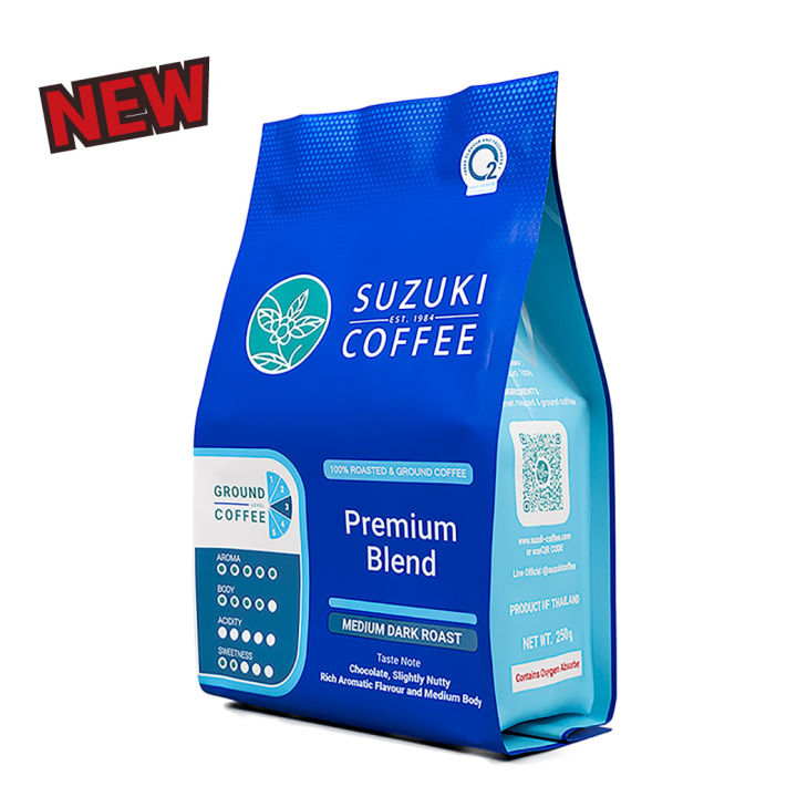 กาแฟคั่วเข้ม-suzuki-coffee-premium-blend