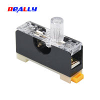 จริงๆ FS-101 Din Rail Mount Single Pole 6X30 มม. ผู้ถือฟิวส์แก้วฟิวส์ฟิวส์ปลอก-hexinge