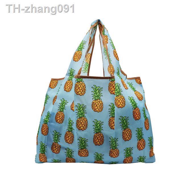 shopping-bag-portable-foldable-fruit-printing-handbags-grocery-supermarket-storage-large-capacity-reusable-cartoon-holder