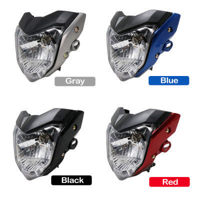 Sclmotos- FZ16 FZ 16รถจักรยานยนต์ด้านหน้าไฟหน้าไฟหน้าประกอบ H Ead Light โคมไฟยึดสำหรับ Yamaha FZ16 FZER150 YS150 4สี