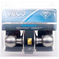 จัดส่งด่วน! ลูกบิดห้องน้ำ VECO 3871SS-ML-BK หัวกลม สีสเตนเลส VECO 3871SS-ML-BK STAINLESS STEEL BATHROOM KNOB มืออาชีพเรื่องประตู ประตูราคาถูก พร้อมเก็บเงินปลายทาง