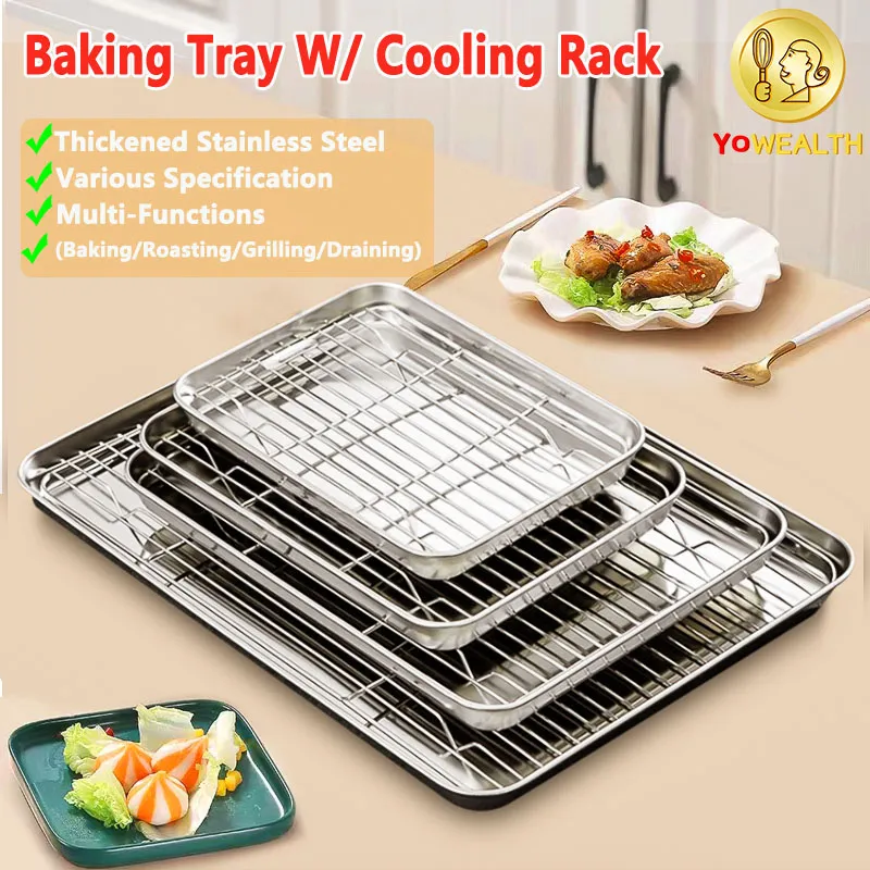 1pc Baking Cake Cooling Rack for restaurant Bread Cooling Rack Black  Non-stick Household Drying Mesh For Baking Kitchen Gadgets Kitchen  Accessories